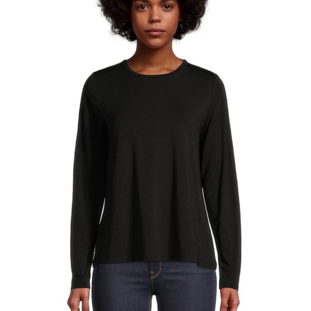 Eileen Fisher |‎ Long Sleeve Fine Jersey Top Size XS